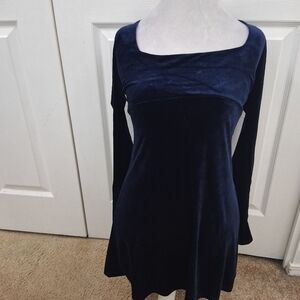 B. Smart Navy Velvet Dress   Size 7